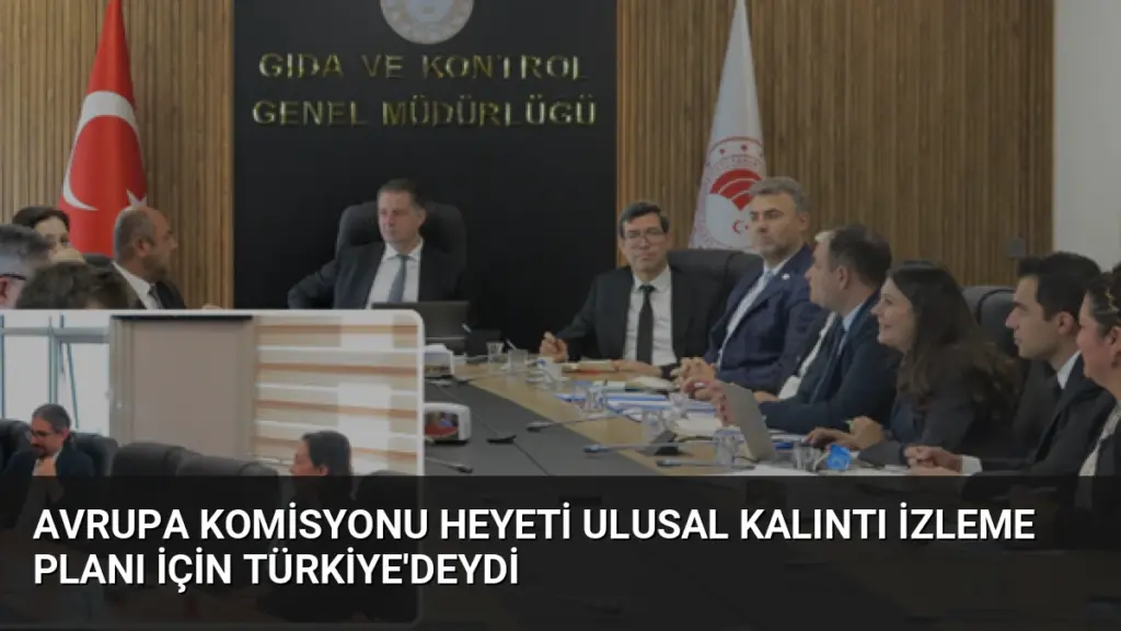 Avrupa Komisyonu Heyeti Ulusal Kalıntı İzleme Planı İçin Türkiye'deydi