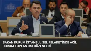 Bakan Kurum İstanbul Sel Felaketinde Acil Durum Toplantısı Düzenledi