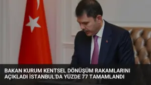 Bakan Kurum Kentsel Dönüşüm Rakamlarını Açıkladı İstanbul'da Yüzde 77 Tamamlandı