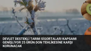Devlet Destekli Tarım Sigortaları Kapsamı Genişliyor 25 Ürün Don Tehlikesine Karşı Korunacak