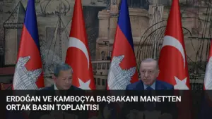 Erdoğan ve Kamboçya Başbakanı Manet'ten Ortak Basın Toplantısı