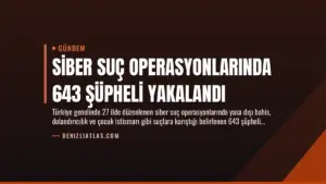 Siber Suç Operasyonlarında 643 Şüpheli Yakalandı