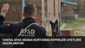 Van'da AFAD Arama Kurtarma Köpekleri Afetlere Hazırlanıyor